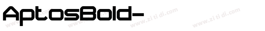 AptosBold字体转换