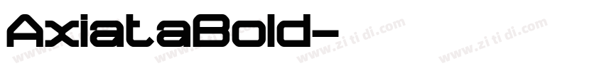 AxiataBold字体转换