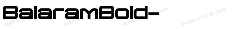 BalaramBold字体转换