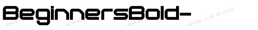 BeginnersBold字体转换