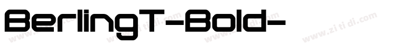 BerlingT-Bold字体转换