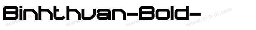 Binhthuan-Bold字体转换