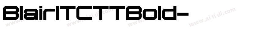 BlairITCTTBold字体转换