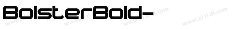 BolsterBold字体转换