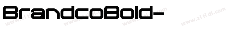 BrandcoBold字体转换