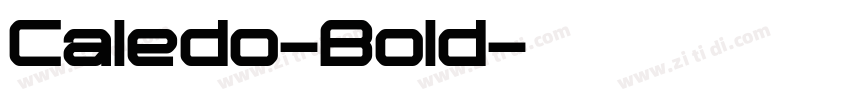 Caledo-Bold字体转换