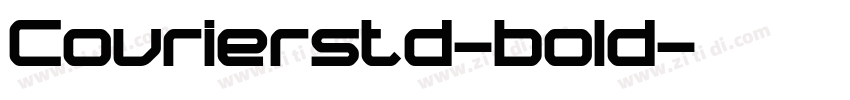 Courierstd-bold字体转换