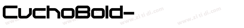 CuchoBold字体转换