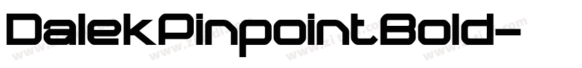 DalekPinpointBold字体转换