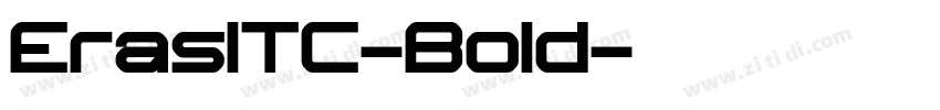 ErasITC-Bold字体转换