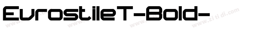 EurostileT-Bold字体转换