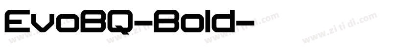 EvoBQ-Bold字体转换