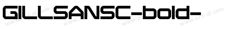 GILLSANSC-bold字体转换