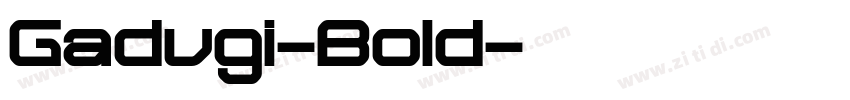 Gadugi-Bold字体转换