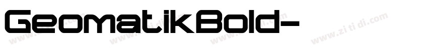 GeomatikBold字体转换