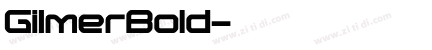 GilmerBold字体转换