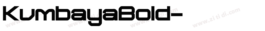 KumbayaBold字体转换