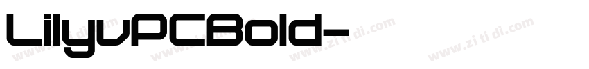 LilyuPCBold字体转换