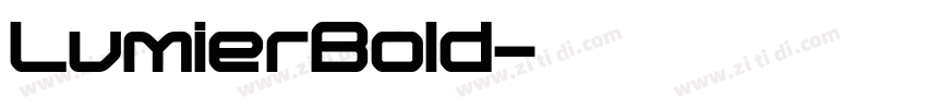 LumierBold字体转换