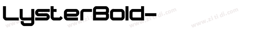 LysterBold字体转换
