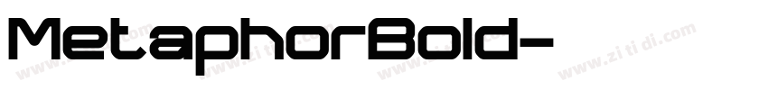 MetaphorBold字体转换