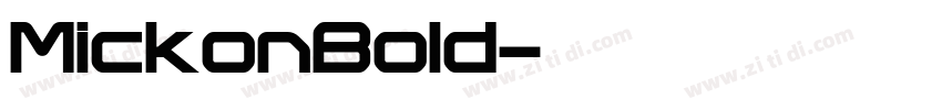 MickonBold字体转换