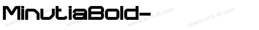 MinutiaBold字体转换