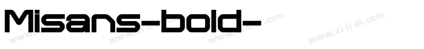 Misans-bold字体转换