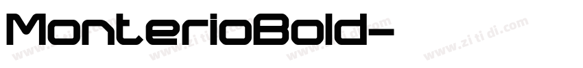 MonterioBold字体转换