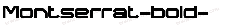 Montserrat-bold字体转换