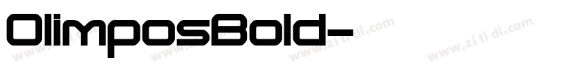 OlimposBold字体转换