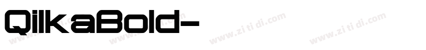 QilkaBold字体转换
