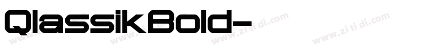 QlassikBold字体转换