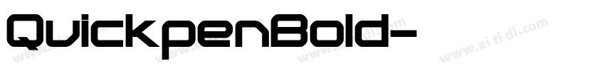 QuickpenBold字体转换