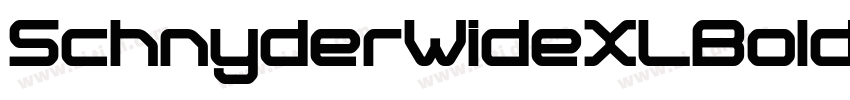 SchnyderWideXLBold字体转换