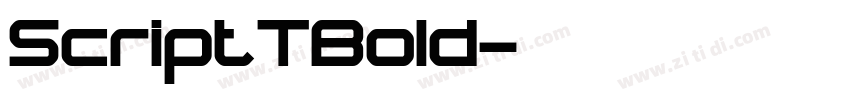 ScriptTBold字体转换