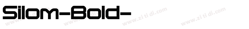 Silom-Bold字体转换