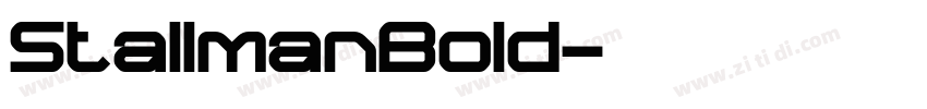 StallmanBold字体转换