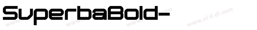 SuperbaBold字体转换