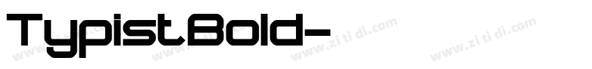 TypistBold字体转换