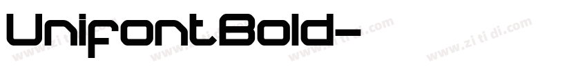 UnifontBold字体转换