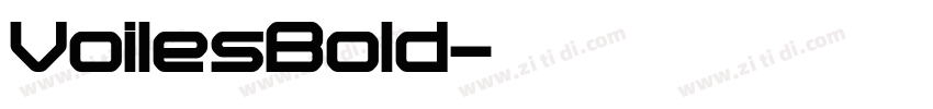 VoilesBold字体转换