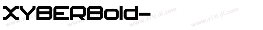 XYBERBold字体转换