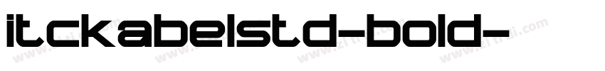 itckabelstd-bold字体转换