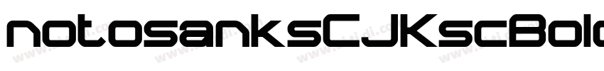 notosanksCJKscBold字体转换