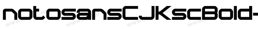 notosansCJKscBold字体转换