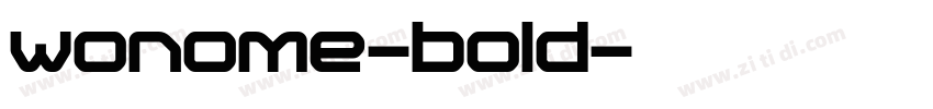 wonome-bold字体转换
