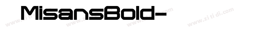 小米MisansBold字体转换