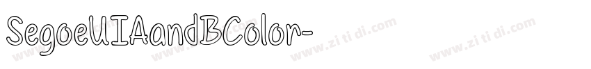 SegoeUIAandBColor字体转换