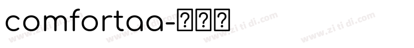 comfortaa字体转换